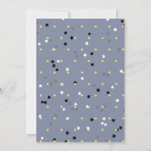 Funny Retirement Party - Sie ist ein Star! Einladung (Rückseite)