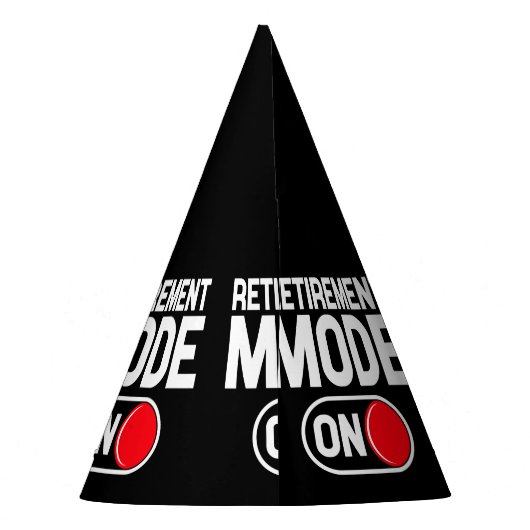 Funny Retirement Partyhütchen (Rückseite)