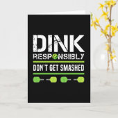 Funny Retirement Pickleball Gift Dink Karte (Gelbe Blume)