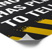 Funny Retirement Poster (Ecke)