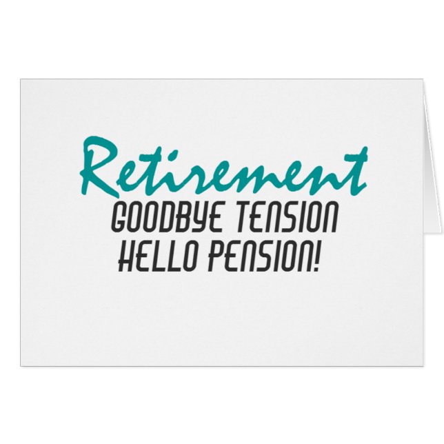 Funny Retirement Quote (Vorderseite (Horizontal))