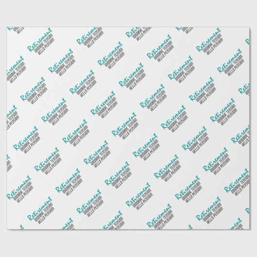 Funny Retirement Quote Geschenkpapier (Flach)