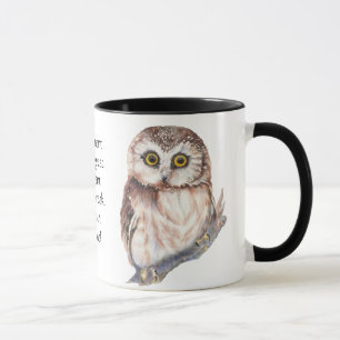 Funny Retirement Quote Kaffee Owl mit Attitude Hu Tasse