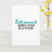 Funny Retirement Quote Karte (Gelbe Blume)