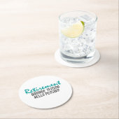 Funny Retirement Quote Runder Pappuntersetzer (Vor Ort)