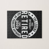 funny retirement, retired, retired firefighter, re puzzle (Horizontal)