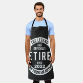 funny retirement, retired, retired firefighter, re schürze (Getragen)