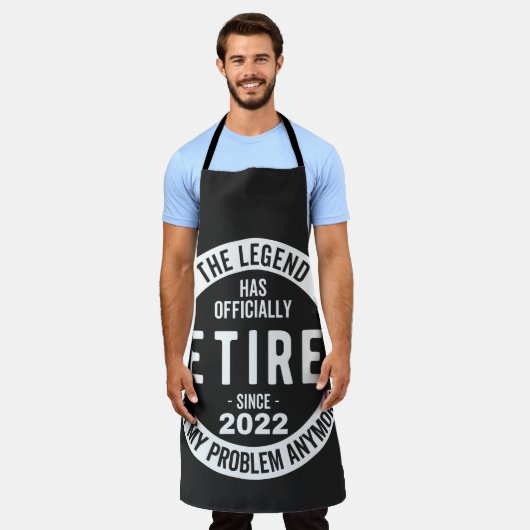 funny retirement, retired, retired firefighter, re schürze (Getragen)