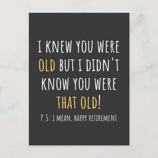 funny retirement, retired, retired teacher, retire postkarte (Vorderseite)