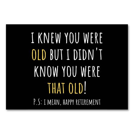 funny retirement, retired, retired teacher, retire tischnummer (Vorderseite)