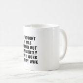 Funny Retirement Retiree Spaß Husband Ehefrau Kaffeetasse (VorderseiteRechts)