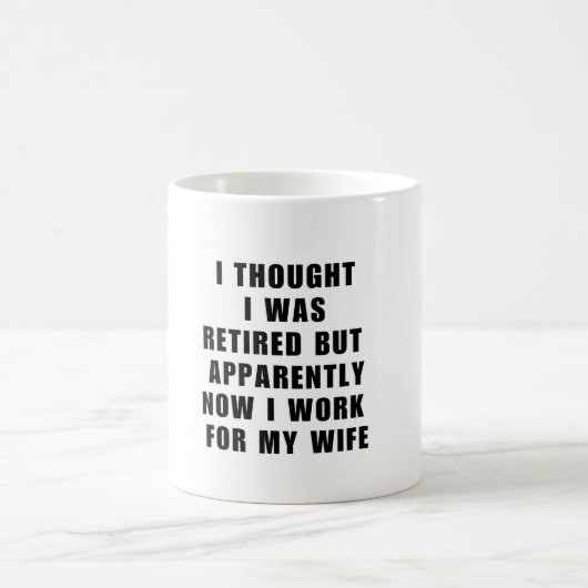Funny Retirement Retiree Spaß Husband Ehefrau Kaffeetasse (Mittel)