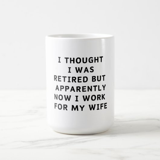 Funny Retirement Retiree Spaß Husband Ehefrau Kaffeetasse (Mittel)