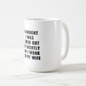 Funny Retirement Retiree Spaß Husband Ehefrau Kaffeetasse (VorderseiteRechts)