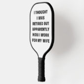 Funny Retirement Retiree Spaß Husband Quote Pickleball Schläger (Links)