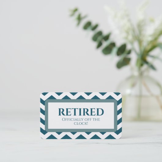 Funny Retirement Rumüde Visitenkarte (Stehend Vorderseite)