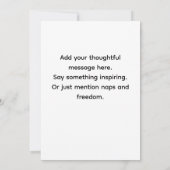 Funny Retirement Sarcastic Congratulations Card Dankeskarte (Rückseite)