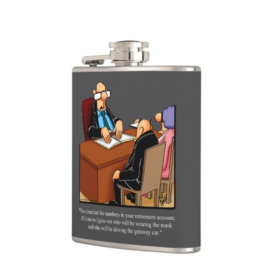 Funny Retirement Spaß Flask Gift Flachmann (Links)