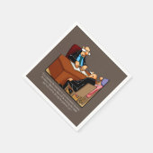 Funny Retirement Spaß Party Napkins Serviette (Ecke)