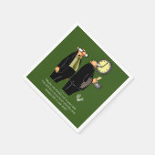 Funny Retirement Spaß Party Napkins Serviette (Ecke)