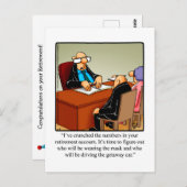 Funny Retirement Spaß Postcard "Spectickles" Postkarte (Vorne/Hinten)
