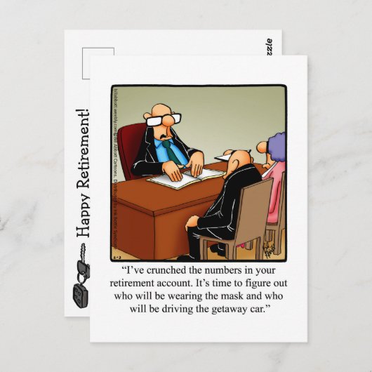 Funny Retirement Spaß Postcard "Spectickles" Postkarte (Vorne/Hinten)
