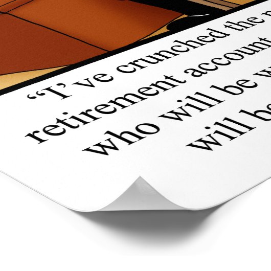 Funny Retirement Spaß Poster (Ecke)