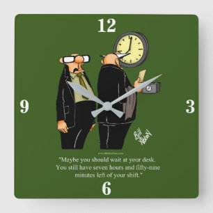 Funny Retirement Spaß Wall Clock Geschenk Quadratische Wanduhr