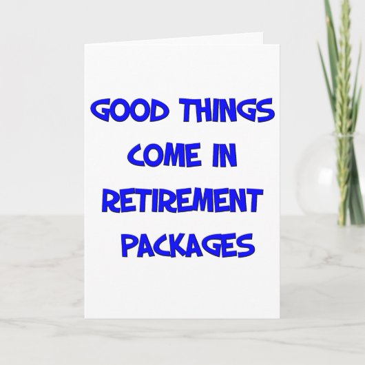 Funny Retirement Sprichwort Karte (Vorderseite)