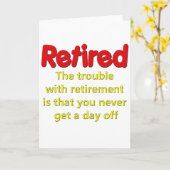 Funny Retirement Sprichwort Karte (Gelbe Blume)