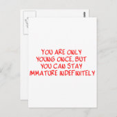 Funny Retirement Sprichwort Postkarte (Vorne/Hinten)