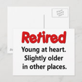 Funny Retirement Sprichwort Postkarte (Vorne/Hinten)