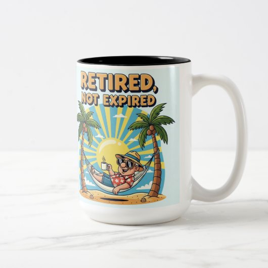 ☕ Funny Retirement Tasse | Auf Wiedersehen Tension (Rechts)