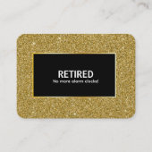 Funny Retirement Visitenkarte (Vorderseite)