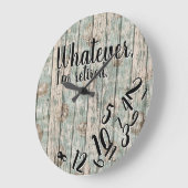 Funny Retirement Was auch immer ich müde bin Große Wanduhr (Winkel)