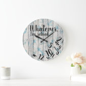 Funny Retirement Was auch immer ich müde bin Große Wanduhr (Zuhause)