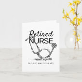 Funny Retiring Nurse Medical RN Rentirement Karte (Gelbe Blume)