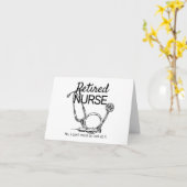 Funny Retiring Nurse Medical RN Retirement Karte (Gelbe Blume)