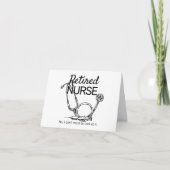 Funny Retiring Nurse Medical RN Retirement Karte (Vorderseite)