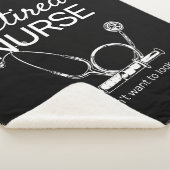 Funny Retiring Nurse Woll nicht zu sehen Pensionie Sherpadecke (3/4)