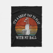 Funny Retre Golf Tee For Men Golf,funny Srt Father Fleecedecke (Vorderseite)