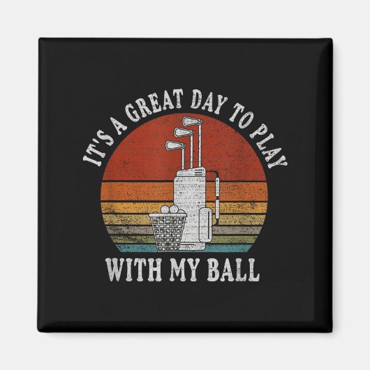 Funny Retre Golf Tee For Men Golf,funny Srt Father Magnet (Vorne)