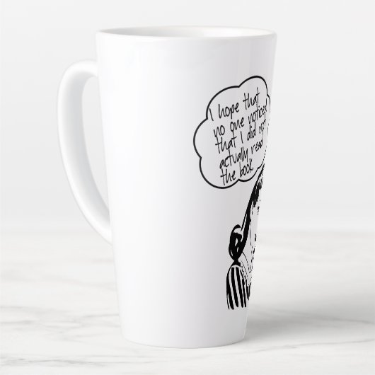 Funny Retreading Club Book Milchtasse (Linke Ecke)