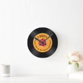 Funny Retro 1950er Jahre Romantisches Sprichwort Runde Wanduhr (Zuhause)