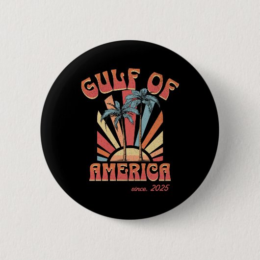 Funny Retro 2025 Grunge Design, Golf von US Amerik Button (Vorderseite)