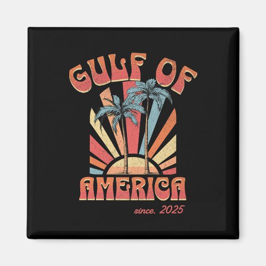 Funny Retro 2025 Grunge Design, Golf von US Amerik Magnet (Vorne)