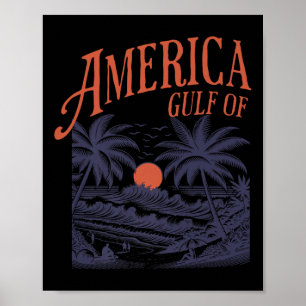 Funny Retro 2025 Grunge Design, Golf von US Amerik Poster
