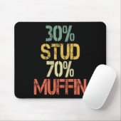 Funny Retro 30 Stud 70 Muffin Sarcasm Vater Bod Fi Mousepad (Mit Mouse)