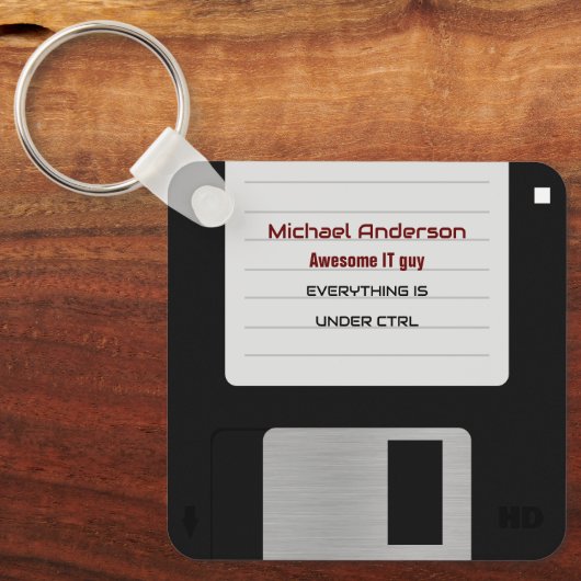 Funny Retro 80er Computer Floppy Disk Schlüsselanh Schlüsselanhänger (Vorderseite)
