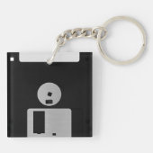 Funny Retro 80er Computer Floppy Disk Schlüsselanh Schlüsselanhänger (Rückseite)